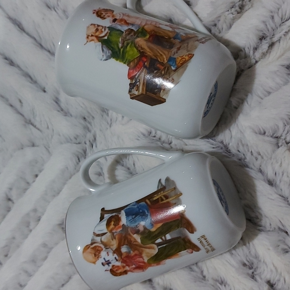 Norman Rockwell  Mug Set